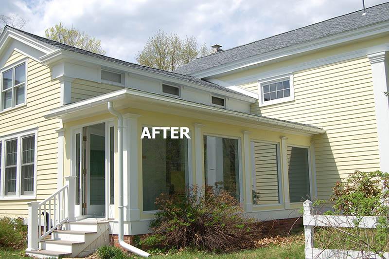 ...After! This house received an instant make-over with new gutters while maintaining its historical charm.